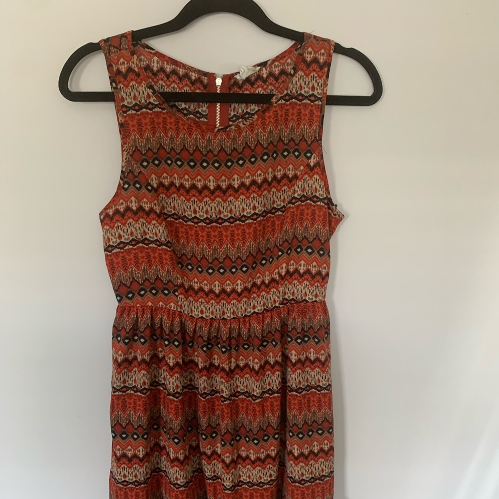 One Clothing- orange above the knee dress
